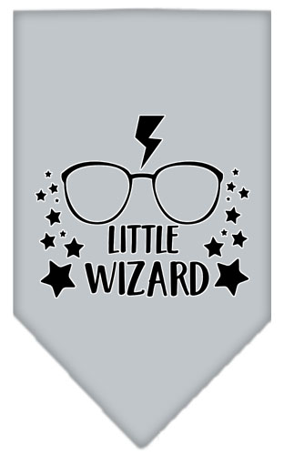 Little Wizard Screen Print Bandana Grey Small